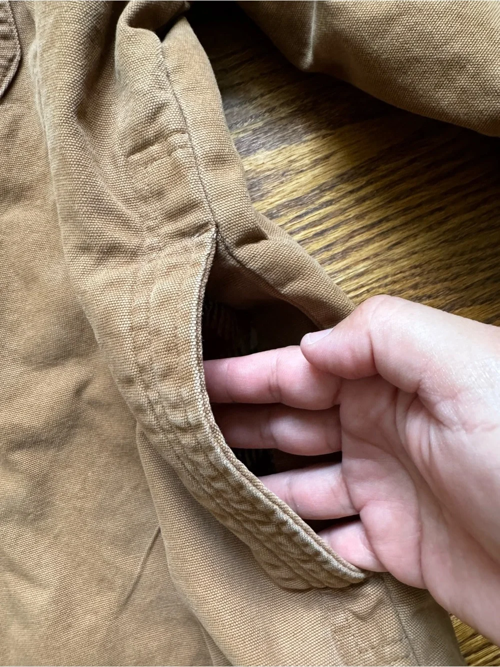American Outdoorsman Mens XXL Brown Canvas Fleece Lined Shirt Jacket Workwear